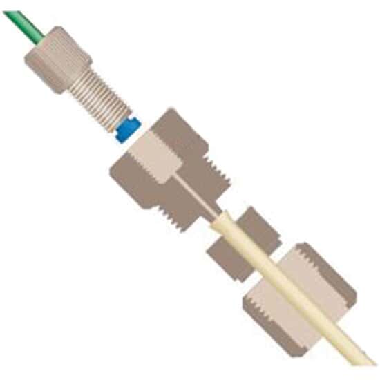 Idex Peristaltic Tubing Adapter, Large Bore, PEEK/ETFE, 0.070" Bore, 0.