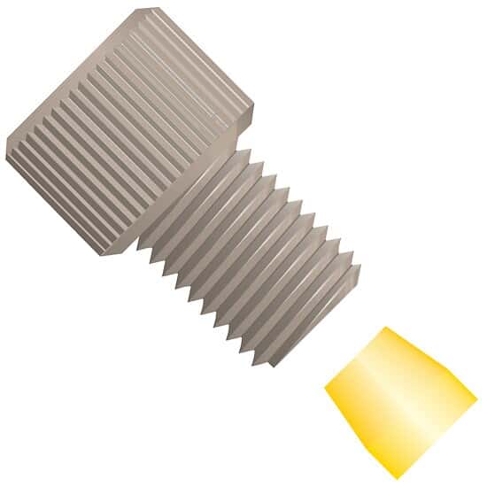 Idex Flangeless Fitting, Short Head, Natural PEEK, 1/8