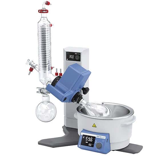 IKA RV 8 V Rotary Evaporator with Uncoated Glassware and Digital Speed/Temperature Control; 120 VAC
