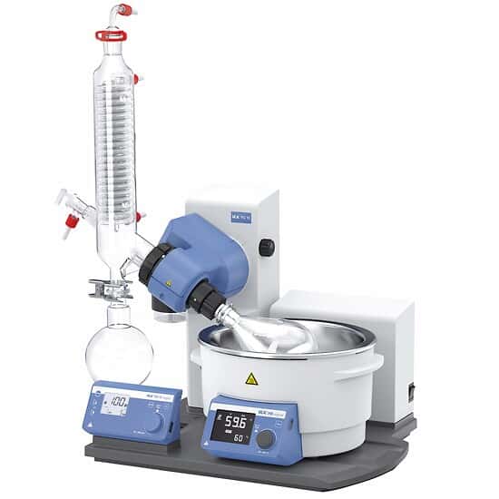 IKA RV 10 digital V-C Rotary Evaporator with Coated Glassware and Digital Speed/Temperature/Lift Control; 100 to 240 VAC