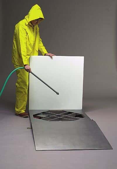 Indiana Scale IN-44-2-LT/TI-600E Washdown Floor Scale, 2000lb (908kg ...