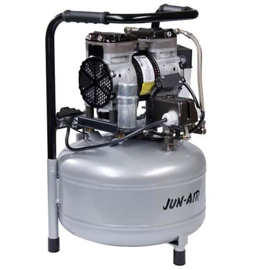 JUN-AIR Jun-Air Oilless Piston Air Compressor, 3.2 cfm, 120 psi, 25 L tank, 120 V