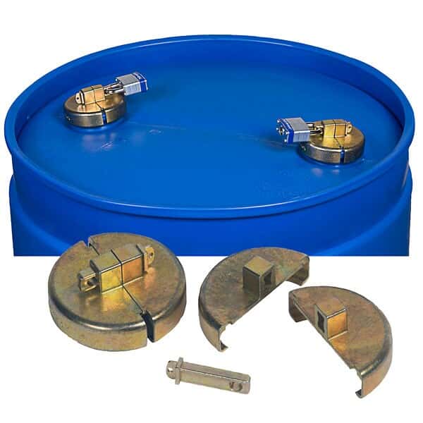 Justrite 08510 Drum Lock, Plastic Drum Set with 2 padlocks from ColeParmer