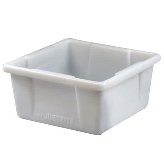 Justrite 84003 HPLC Can Spill Basin, Polyethylene, Translucent; 5 Gal