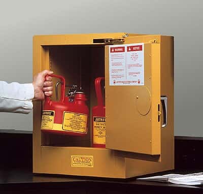 Justrite 891220 Sure-Grip® EX Compact Flammable Cabinet, Self Close, 1 Door, 12 Gal