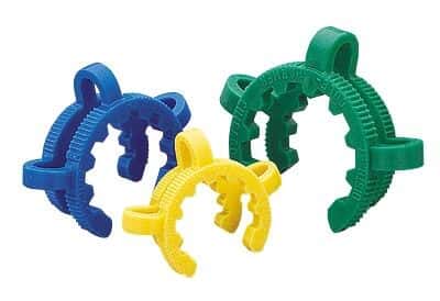 Keck Standard Taper Clips, Joint Size 14, Yellow, Pk/12