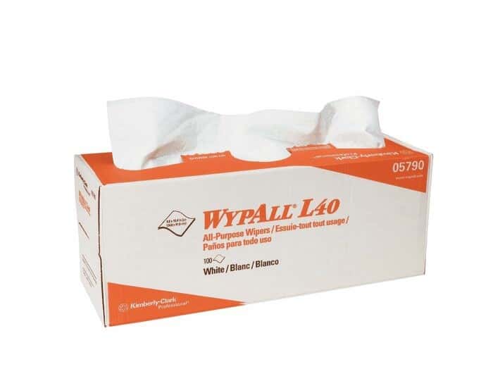 KimberlyClark WypAll® L40 Wiper, 16.4" x 9.8", 100/Box, 9 Boxes/Case