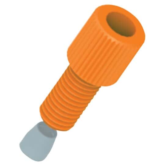 Kinesis KX VaporSafe Chromatography Fitting, orange PP w/ natural ETFE