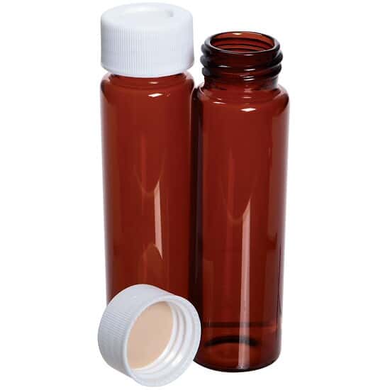 Kinesis EPA Screw Neck Vial Kit, 40 mL, 24mm, Amber Glass, Pre