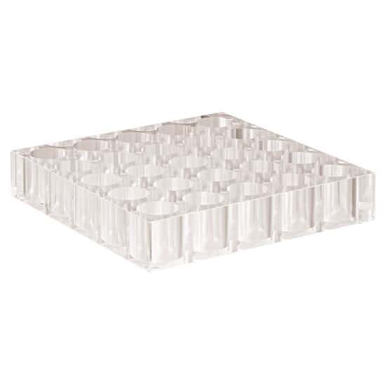 Kinesis Vial Rack, Acrylic; holds 25 vials up to 24mm Diameter from