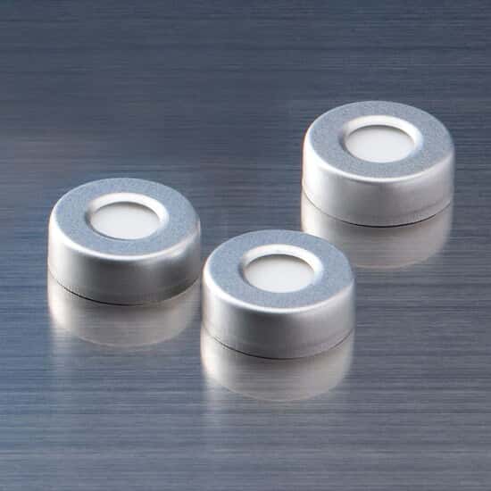 Kinesis KX Crimp Cap for Microwave Vials, Silicone/PTFE, 20 mm; 100/pk