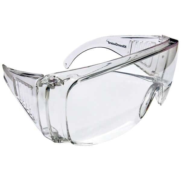 KleenGuard 08585 Safety Glasses, Clear Lens, OTG (Over the glasses