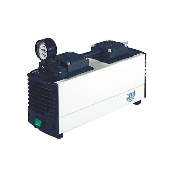 KNF N816.3KT345P Filtration Pump, Gauge/Reg, PTFE/PPS/FFKM; 0.6cfm/29.4