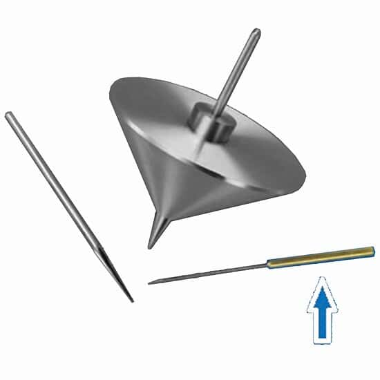 Koehler K20500 Penetrometer precision needles, stainless steel with brass shank