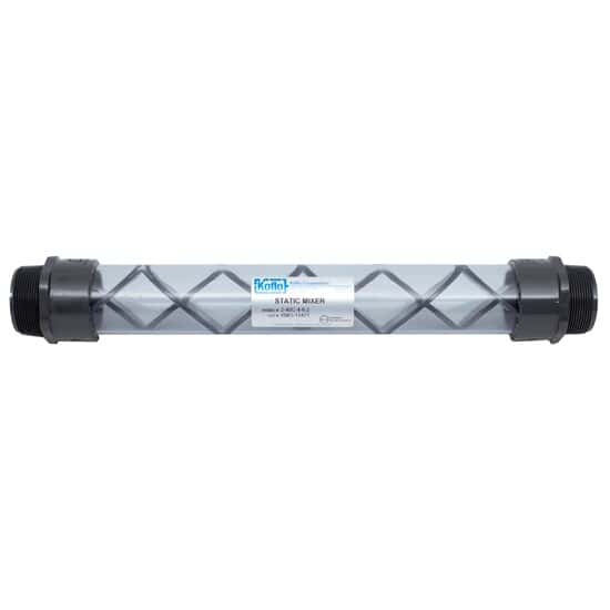 Koflo 2-40C-4-6-2 Clear PVC schedule 40 pipe mixer; 2