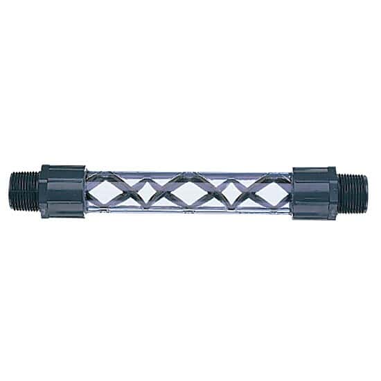 Koflo 3/8-40C-4-6-2 Clear PVC schedule 40 pipe mixer; 3/8