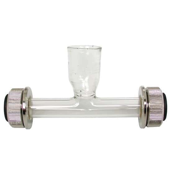 Kruss PRG-100-E Glass Polarimeter Tube, Funnel Fill, 100 mm L