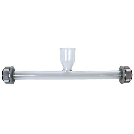 Kruss PRG-200-E Glass Polarimeter Tube, funnel-fill, 200-mm