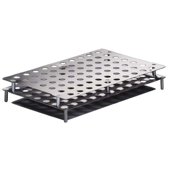 Labconco FreeZone Tube Rack, Rectangular, SS, 70 x 12 to 13 mm