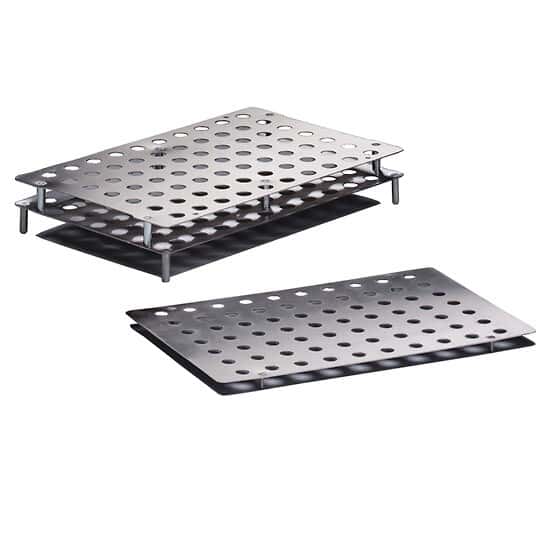 Labconco FreeZone Tube Rack, Rectangular, SS, 70 x 12 to 13 mm or Micro Tubes