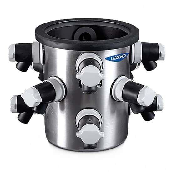 Labconco FreeZone Freeze Drying Chamber, SS Body and Acrylic Lid, 12 Ports
