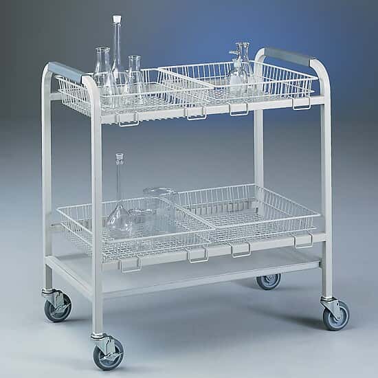 Labconco 8045000 Glassware cart with four small wire baskets