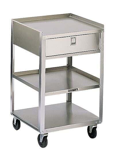 Lakeside Carts 356 Stainless Steel Equipment Cart with Drawers; 18-3/8