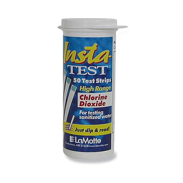 LaMotte 3002 Test Strips, Chlorine Dioxide, 0500ppm, 50 Strips/Vial