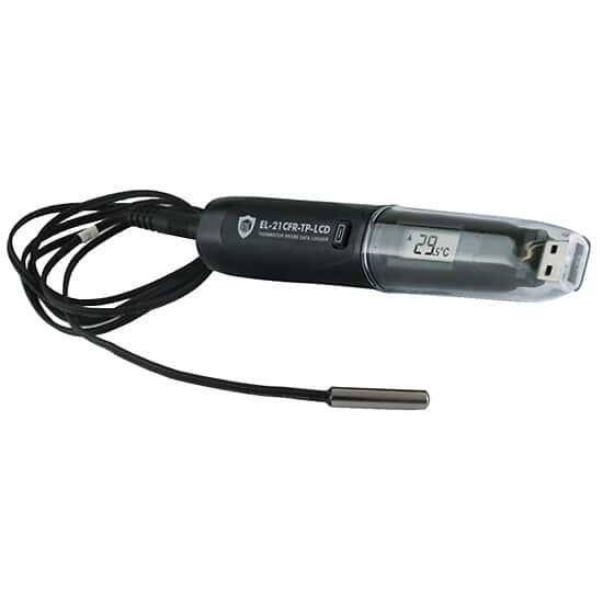 Lascar Electronics EL-21CFR-TP-LCD EasyLog 21CFR FDA-Compatible Temperature Data Logger with Probe