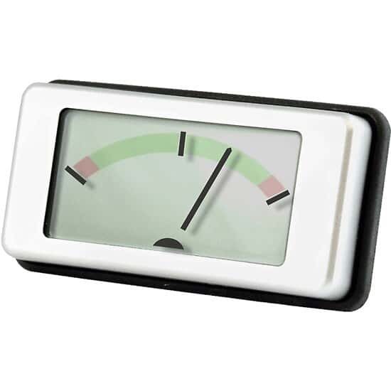 Lascar Electronics EMA 1710 Round Hole Mount Panel Voltmeter, Analog Style LCD Display