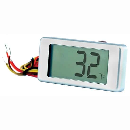 Lascar Electronics EMT 1900 Round Hole Mount Panel Thermometer, LCD