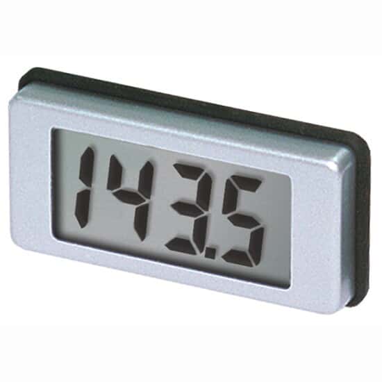 Lascar Electronics EMV 1125 Round Hole Mount Panel Voltmeter, LCD; 7.5 to 15 VDC
