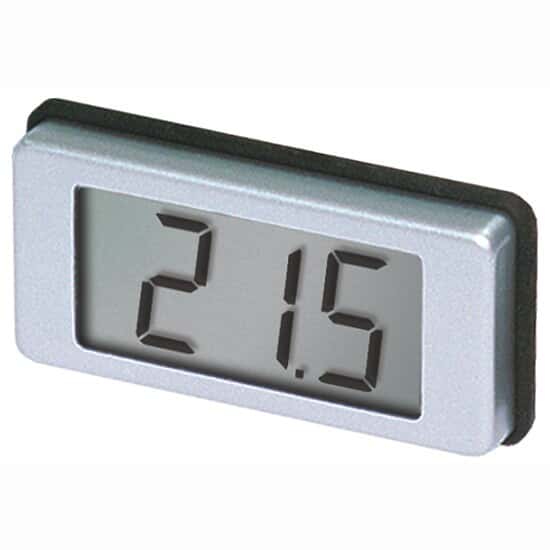 Lascar Electronics EMV 1200 Round Hole Mount Panel Voltmeter, LCD; 4 to 40 VDC