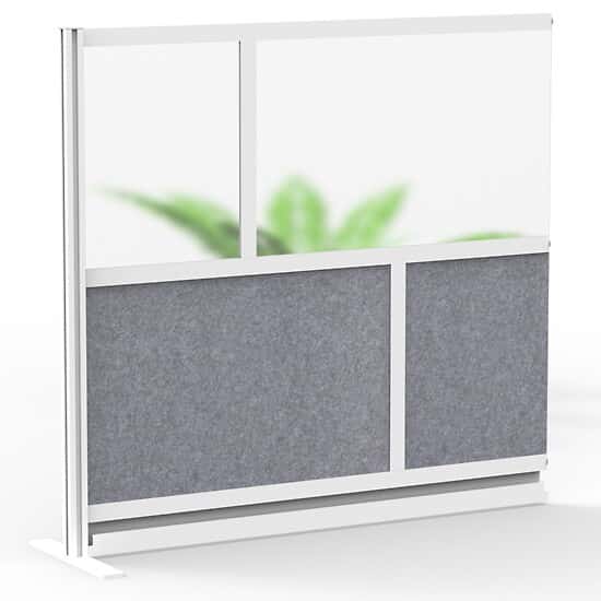 Luxor Modular Room Divider Wall System, Add-On Wall, 53