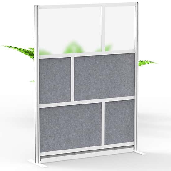 Luxor Modular Room Divider Wall System, Starter Wall, 53