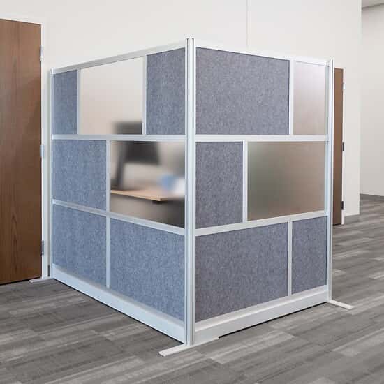 Luxor Modular Room Divider Wall System, Add-On Wall, 53