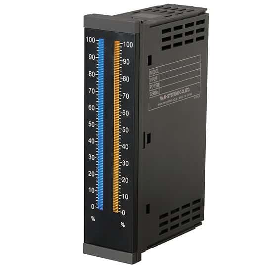 M-System 48NV-2RRVA-R/CE-0-100% Dual Bargraph Indicator, 4-20 mA input, 24 VDC