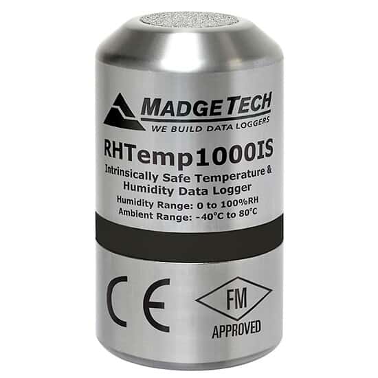 MadgeTech RHTEMP1000IS Intrinsically Safe Temp/RH Recorder