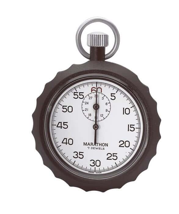 Marathon Mechanical Stopwatch with GlowintheDark Face, NISTCal Cert