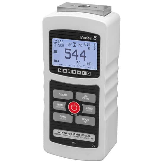 Mark-10 M5-1000 Force Gauge, 1000 lbF / 16000 ozF / 500 kgF / 5000 N / 5 kN