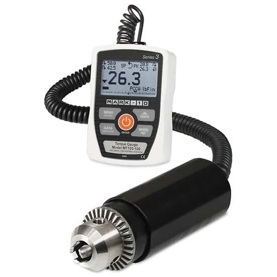 Mark-10 MTT03-50E Torque Gauge, 50 lbFin / 580 kgFmm / 570 Ncm, 220 VAC