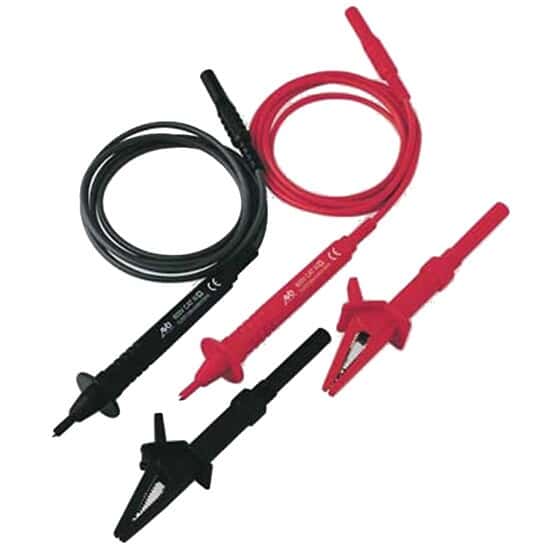 Megger Lead Set for DLRO100 Ohmmeter, CAT IV 600 V, 5 m