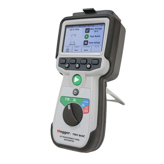 Megger TTRU1 Basic Transformer Turns Ratiometer Test Set, 37.5 VAC Max Induced