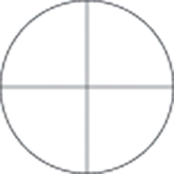 Meiji Techno Microscope Eyepiece Reticle, 25 mm Diameter, Cross-Line