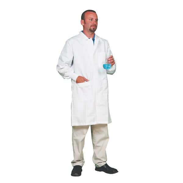 Meta Fluid-Resistant Antistatic Lab Coat, Large