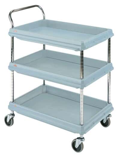 Metro Carts BC2030-2DMB Deep-Ledge Utility Cart, 2 Shelf, Blue, 21.5x41x32.75