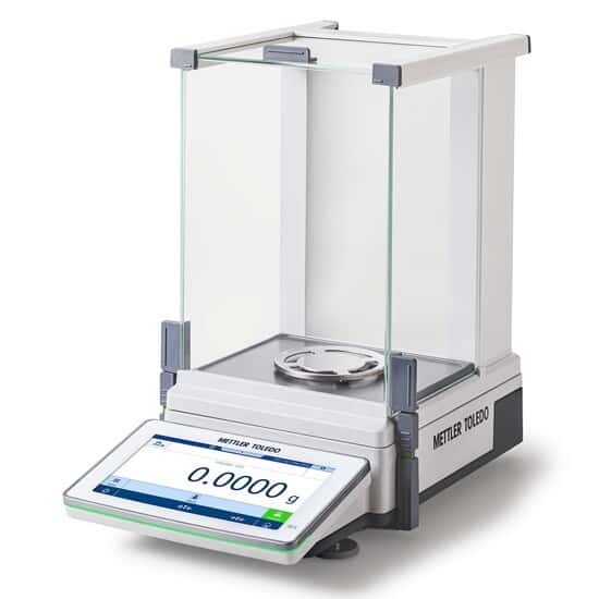 Mettler Toledo MX304 Analytical Balance, MX Series, 320g x 0.1mg with Touchscreen, Backlit Draft Shield, and FACT Internal Calibration