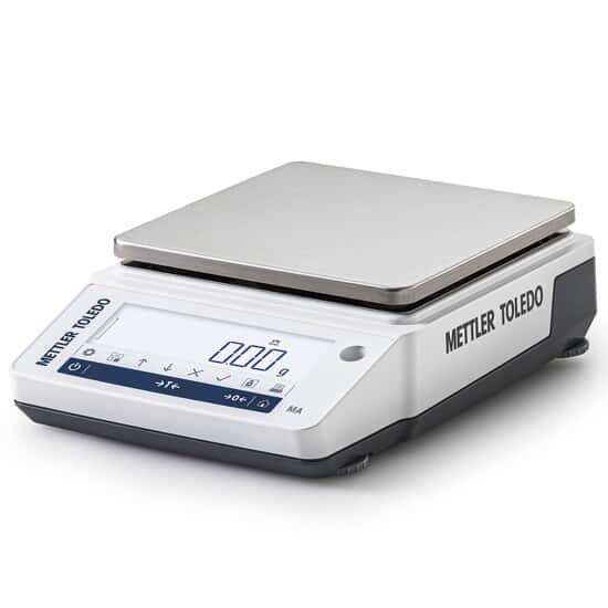 Mettler Toledo MA602P Portable Toploading Balance, MA Series, 620g x 0.01g with LCD Hybrid Touchscreen and Internal Calibration