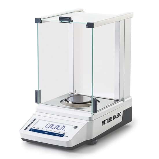 Mettler Toledo MA95/A Analytical Balance, NTEP-Approved, MA Series, 92g x 0.01mg with LCD Hybrid Touchscreen, Draft Shield, and Internal Calibration