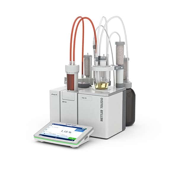 Mettler Toledo 30869282 EVA V3 Volumetric Karl Fischer Titrator for Liquids, Soluble Solids, and Insoluble Solids
